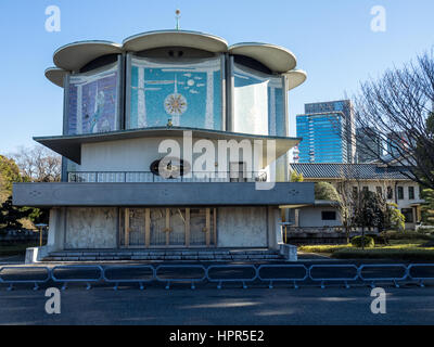 Tōkagakudō music hall situé dans l'Est des jardins de la Palais Impérial de Tokyo. Banque D'Images