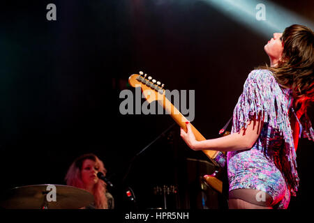 Deap Vally en live à Liverpool Banque D'Images