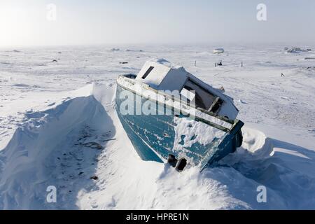 Gjohaven est un territoire inuit dans l'extrême nord du Canada Banque D'Images