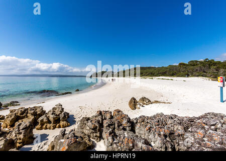 Chinamans beach à Jervis Bay, sur la côte sud de la Nouvelle-Galles du Sud, Australie Banque D'Images