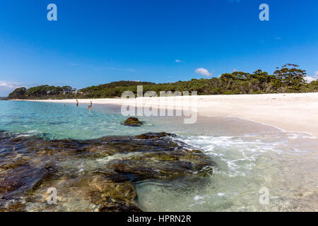 Chinamans beach à Jervis Bay, sur la côte sud de la Nouvelle-Galles du Sud, Australie Banque D'Images