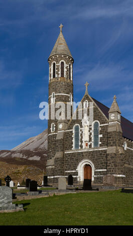 Église catholique romaine de Dunlewey, Église du Sacré-cœur, Co. Donegal, Irlande Banque D'Images