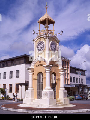 Hokitika Memorial Clocktower, Weld Street, Hokitika, Westland District, Région de la côte ouest, île du Sud, Nouvelle-Zélande