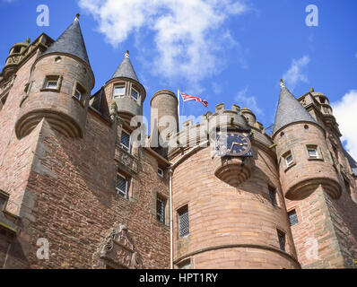 17e siècle Glamis Castle, Glamis, Angus, Scotland, United Kingdom Banque D'Images