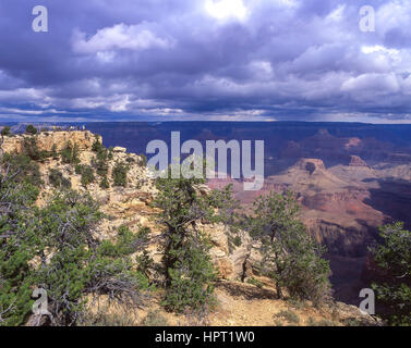 South Rim du Grand Canyon, le Parc National du Grand Canyon, Arizona, États-Unis d'Amérique Banque D'Images