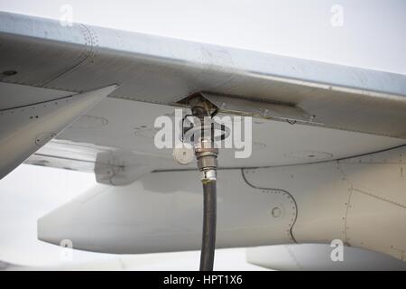 L'avion de ravitaillement - selective focus Banque D'Images