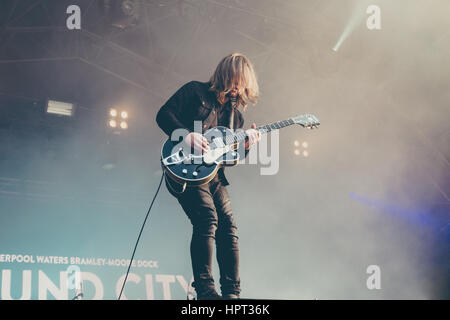 Groupe de crânes en direct au Liverpool Sound City Festival Mai 2016 Banque D'Images