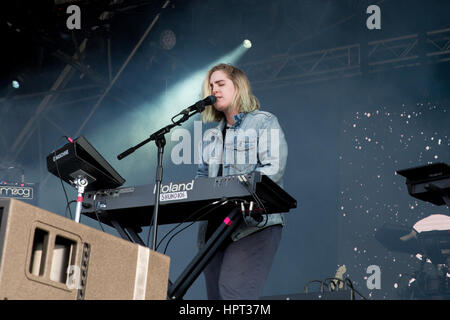 Shura en direct au Liverpool Sound City Festival, le 2016 mai Banque D'Images