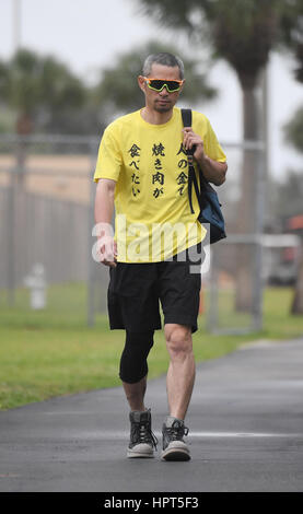 Jupiter, Florida, USA. 18th Feb, 2017. Ichiro Suzuki (Marlins) MLB