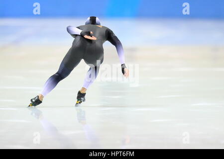 Hokkaido, Japon. Feb 23, 2017. Vue générale : Patinage de vitesse au cours de la 2017 Jeux Asiatiques d'hiver de Sapporo à Obihironomori - Patinage de vitesse Rink à Hokkaido, Japon . Credit : AFLO SPORT/Alamy Live News Banque D'Images