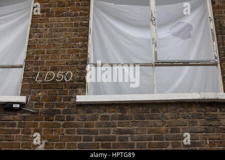 Londres, Royaume-Uni. Feb 25, 2017. La DL50 art gallery à Dalston. Credit : Mark Kerrison/Alamy Live News Banque D'Images