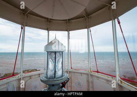 Le phare de Point Prim, bâtiment historique dans la province de l'Île du Prince Édouard, Canada Banque D'Images