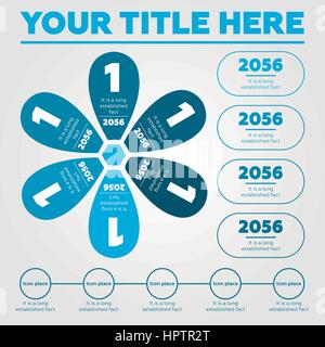 Éléments infographies - étapes Illustration de Vecteur