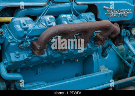 Close up de moteur du tracteur Fordson Banque D'Images