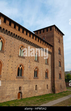 Castello Visconteo, Château Visconti, Pavie, Lombardie, Italie Banque D'Images