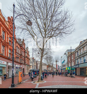 Le centre-ville de Reading en lecture, UK Banque D'Images