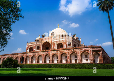 Belle vue de Tombe de Humayun, UNESCO World Heritage Centre, Delhi Banque D'Images