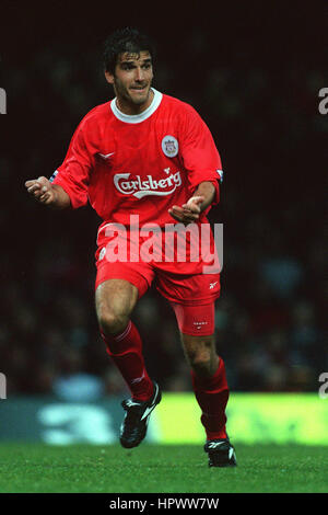 KARL HEINZ RIEDLE LIVERPOOL FC 02 Novembre 1998 Banque D'Images