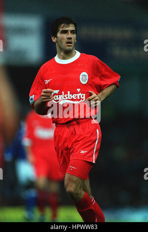 KARL HEINZ RIEDLE LIVERPOOL FC 02 Novembre 1998 Banque D'Images