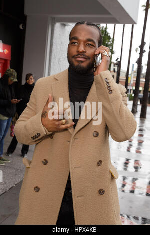 Dans les coulisses des arrivées de célébrité pour la nouvelle édition du Hollywood Walk of Fame Star Cérémonie : Luke James Où : Hollywood, California, United States Quand : 23 Jan 2017 : La nièce de crédit/WENN.com Banque D'Images