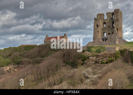 Le Château de Scarborough, Yorkshire, Angleterre. Le Château de Scarborough, Yorkshire, Angleterre. Banque D'Images