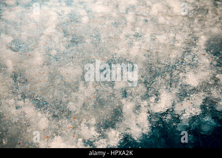 La texture de la glace fond abstrait close up Banque D'Images