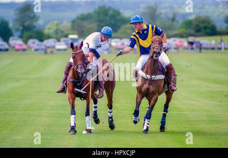 Kerry Packer-parrainé un tournoi de polo à Cowdray Park, près de Easebourne, Midhurst dans West Sussex : parc Jerudong v Ellerston. Banque D'Images