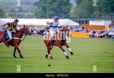 Kerry Packer-parrainé un tournoi de polo à Cowdray Park, près de Easebourne, Midhurst dans West Sussex : parc Jerudong v Ellerston. Banque D'Images