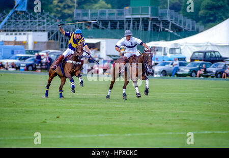 Kerry Packer-parrainé un tournoi de polo à Cowdray Park, près de Easebourne, Midhurst dans West Sussex : parc Jerudong v Ellerston. Banque D'Images