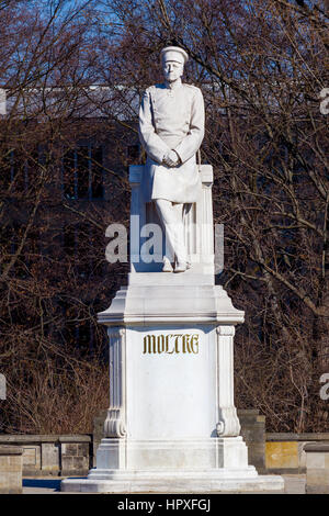 Sculpture de Helmuth von Moltke l'ancien à Berlin, Allemagne. Statue de Helmuth von Moltke Banque D'Images