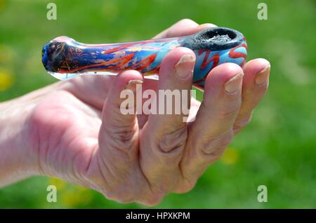 Tuyau de la marijuana Banque D'Images