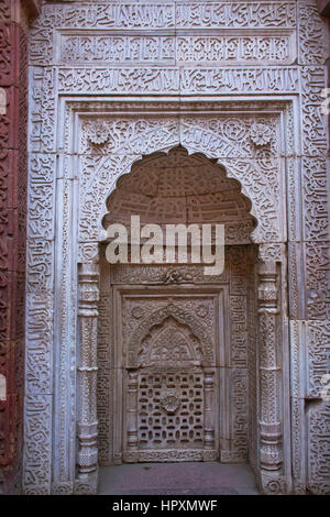 Tombe de Altamish, Qutb Minar complex, UNESCO World Heritage Site, New Delhi, Inde, Asie Banque D'Images