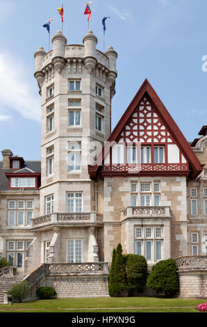 Le Palais de la Magdalena à Santander, Espagne ; un ancien palais royal d'été maintenant, campus de l'Université internationale Menendez Pelayo Banque D'Images