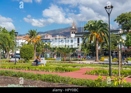 Praça do Povo, Funchal, Madère, Portugal. Banque D'Images