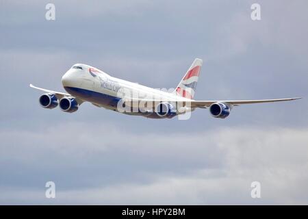 British Airways World Cargo Boeing 747-8F Banque D'Images