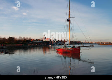 Amarrage de Maldon Banque D'Images
