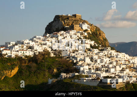 Chora, le principal établissement et la capitale de l'île de Skyros, dans les Sporades, Mer Égée, Grèce. Banque D'Images