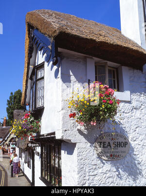 The Old Tatch Tea Shop, Shanklin Old Village, Shanklin, Île de Wight, Angleterre, Royaume-Uni Banque D'Images