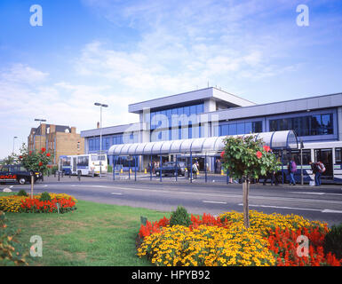 La borne d'entrée de l'aéroport de London City, London, Greater London, Angleterre, Royaume-Uni Banque D'Images