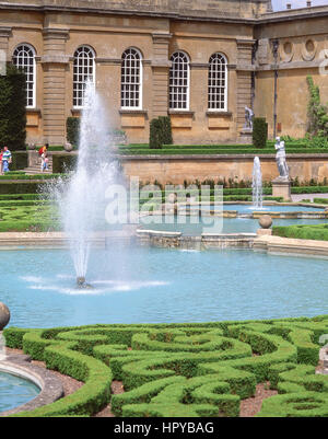 Les terrasses de l'eau à Blenheim Palace, Woodstock, Oxford, Oxfordshire, Angleterre, Royaume-Uni Banque D'Images