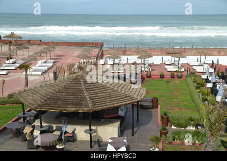 Boulevard de la corniche, Casablanca, Maroc. Banque D'Images