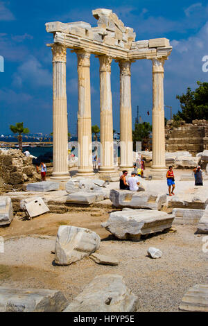 Temple d'Apollon. Côté ville ancienne. Province d'Antalya. La côte méditerranéenne. La Turquie Banque D'Images