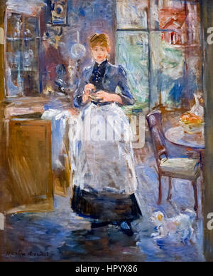 Berthe Morisot (1841-1895) "dans la salle à manger", huile sur toile, 1886 Banque D'Images