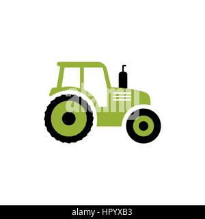 Télévision tracteur icône. Ferme de vecteur symbole. Isolé sur fond blanc Illustration de Vecteur