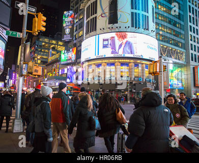 New York, USA. Times Square à New York. Banque D'Images