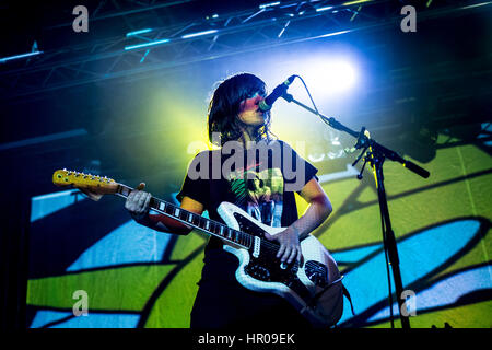 Courtney Barnett en direct à l'O2 Academy Liverpool décembre 2015 Banque D'Images