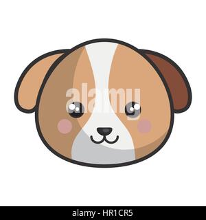Style Kawaii Cute Dog Image Vectorielle Stock Alamy