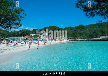 Cala Mondrago, Majorque, Baleares, Espagne Banque D'Images