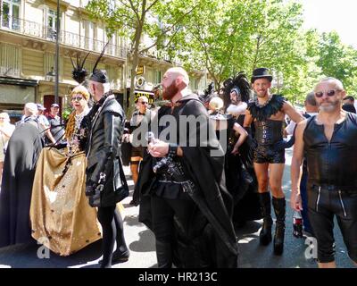 Paris, France., manifestation du groupe LGBT français dans le Nude