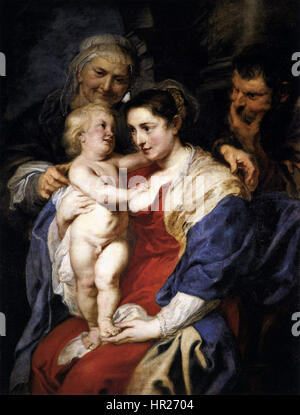 Peter Paul Rubens - la Sainte Famille avec sainte Anne - WGA14974 Banque D'Images